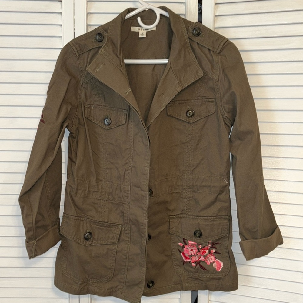 NWOT army green utility jacket